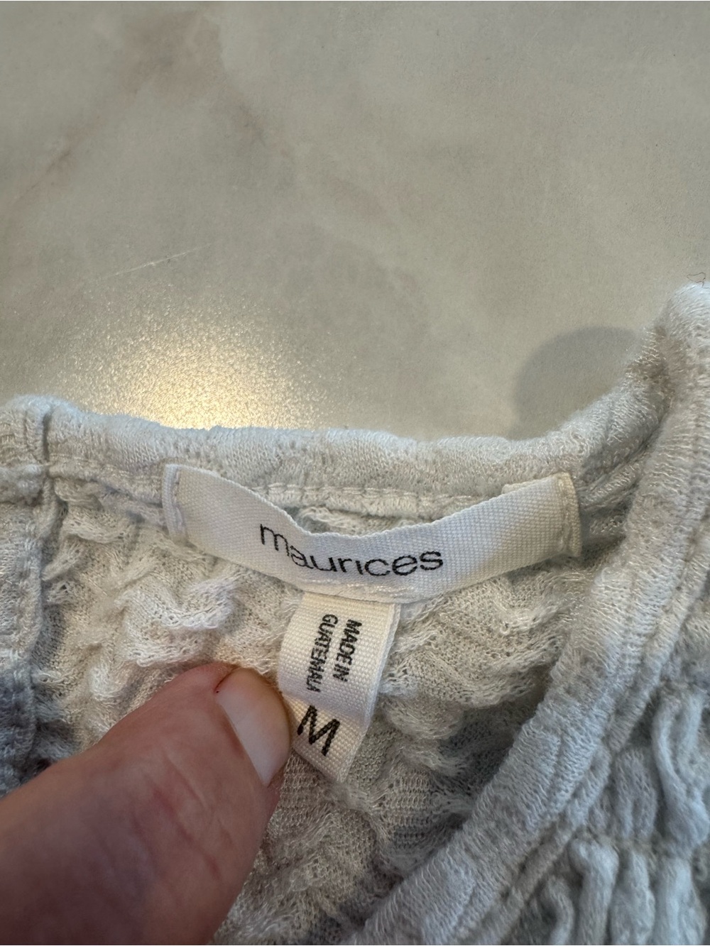 Maurices White Smocked Ruffle Tank Top - Picture 2 of 4